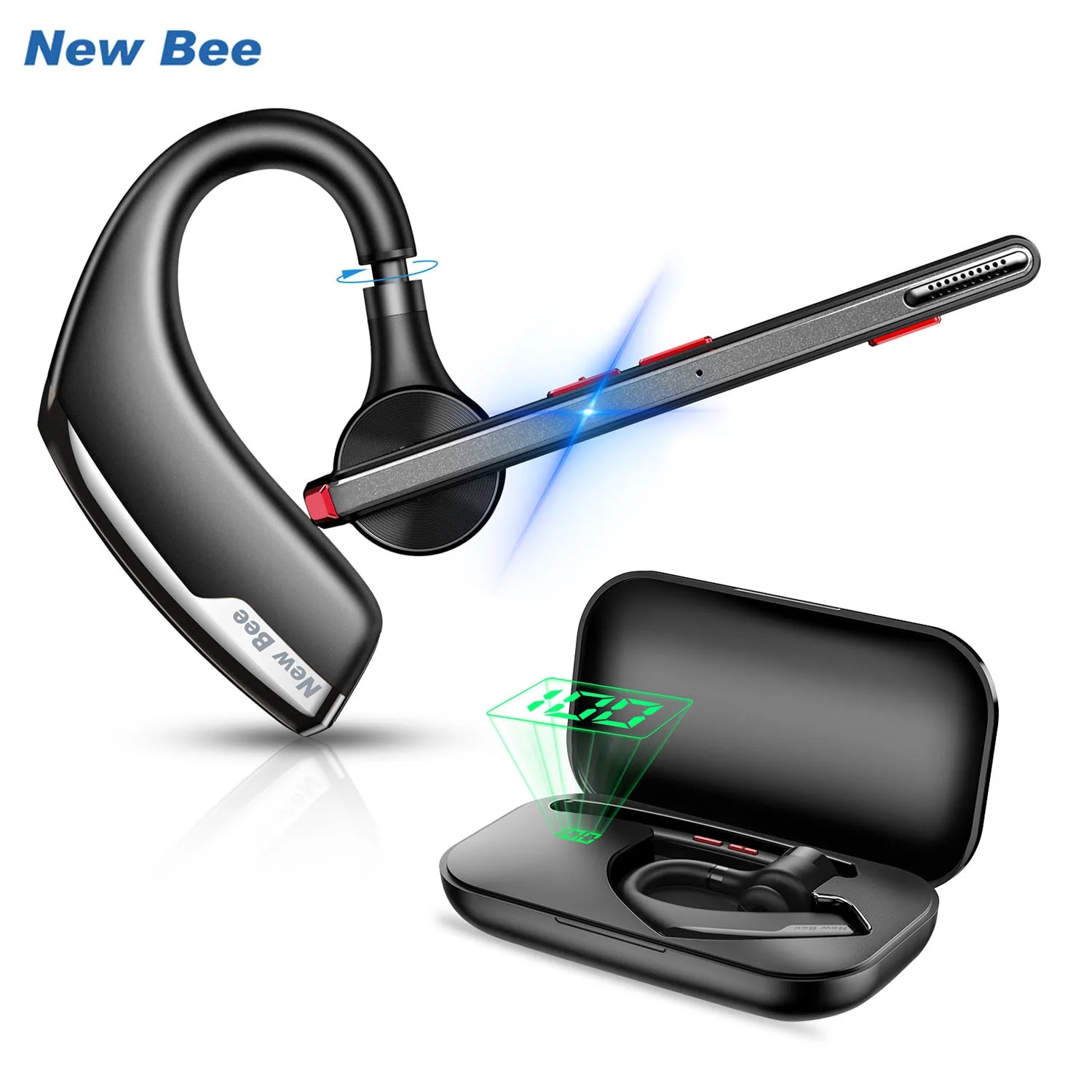 Open Ear Air Conduction Headphones - Écouteurs sans fil Bluetooth 5.2, M51,
