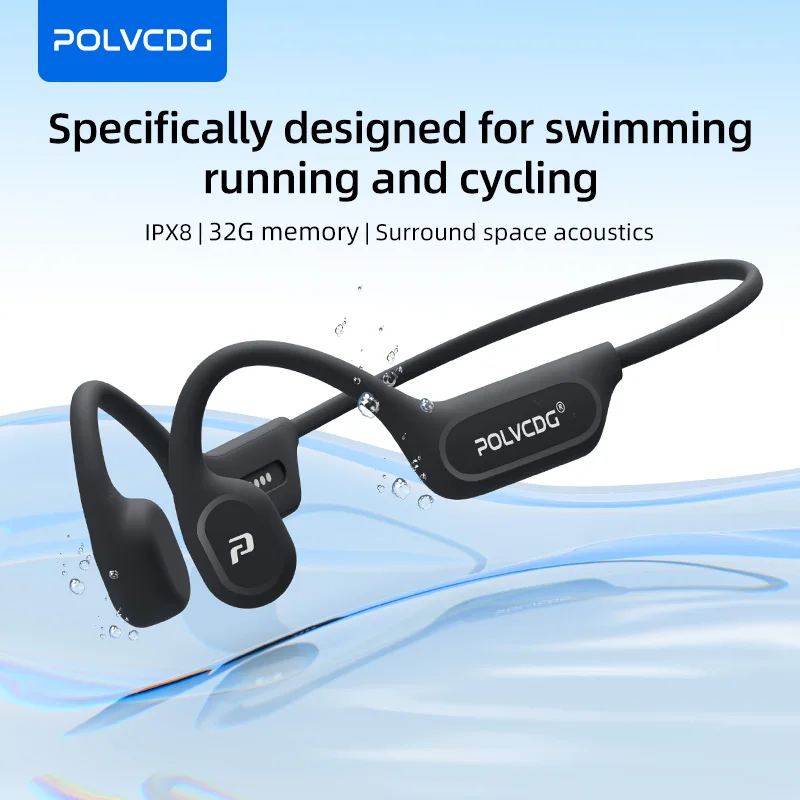 Bone Conduction Running Headphones - Écouteurs à conduction osseuse POLVCDG X9