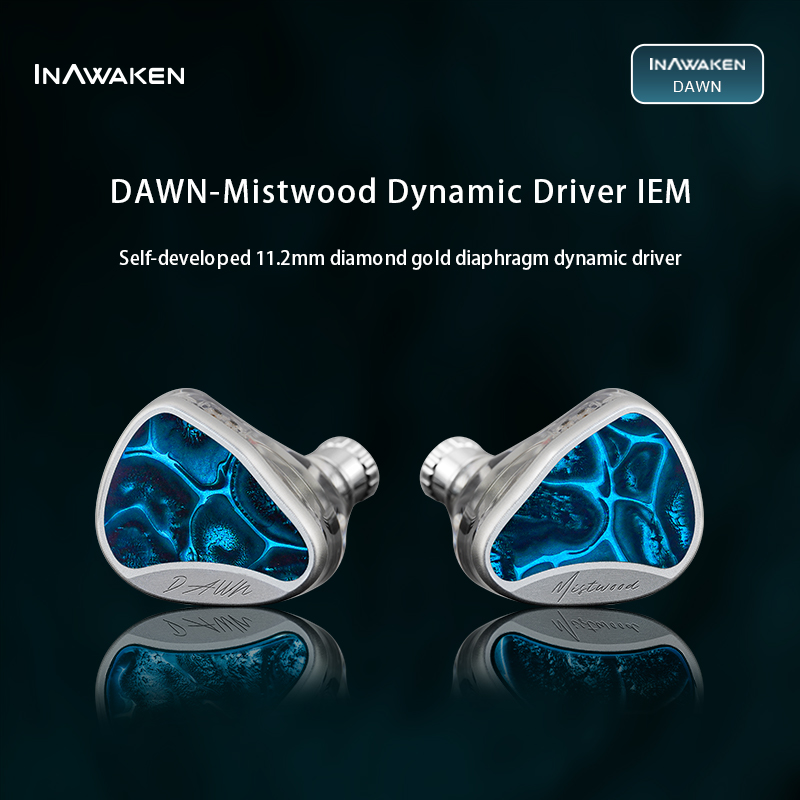 Planar Magnetic Iem Earphones - INAWAKEN Dawn Mistwood In-Ear Monitor avec