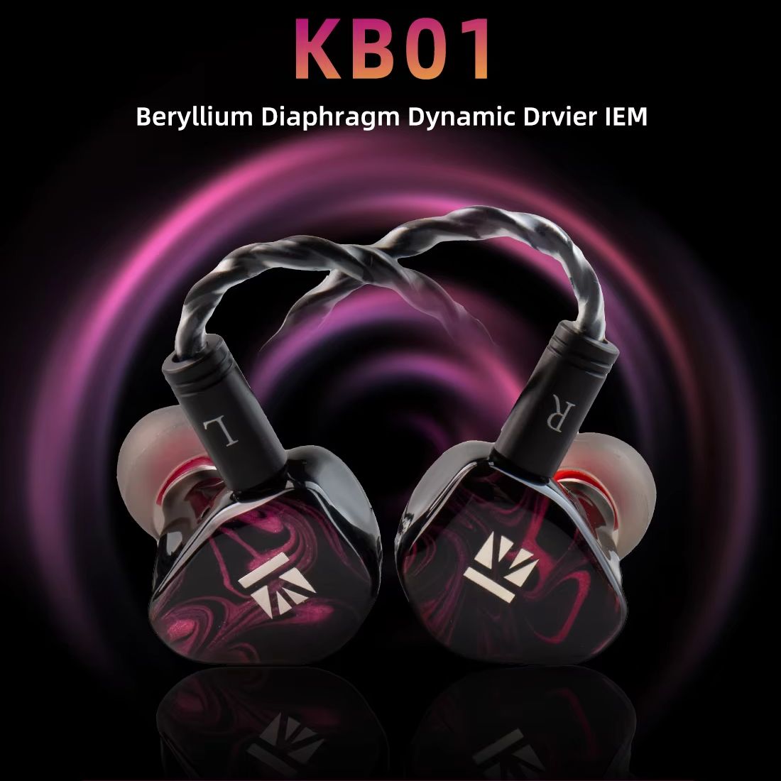 In Ear Monitors For Singers - KBEAR KB01 écouteurs filaires à entraînement