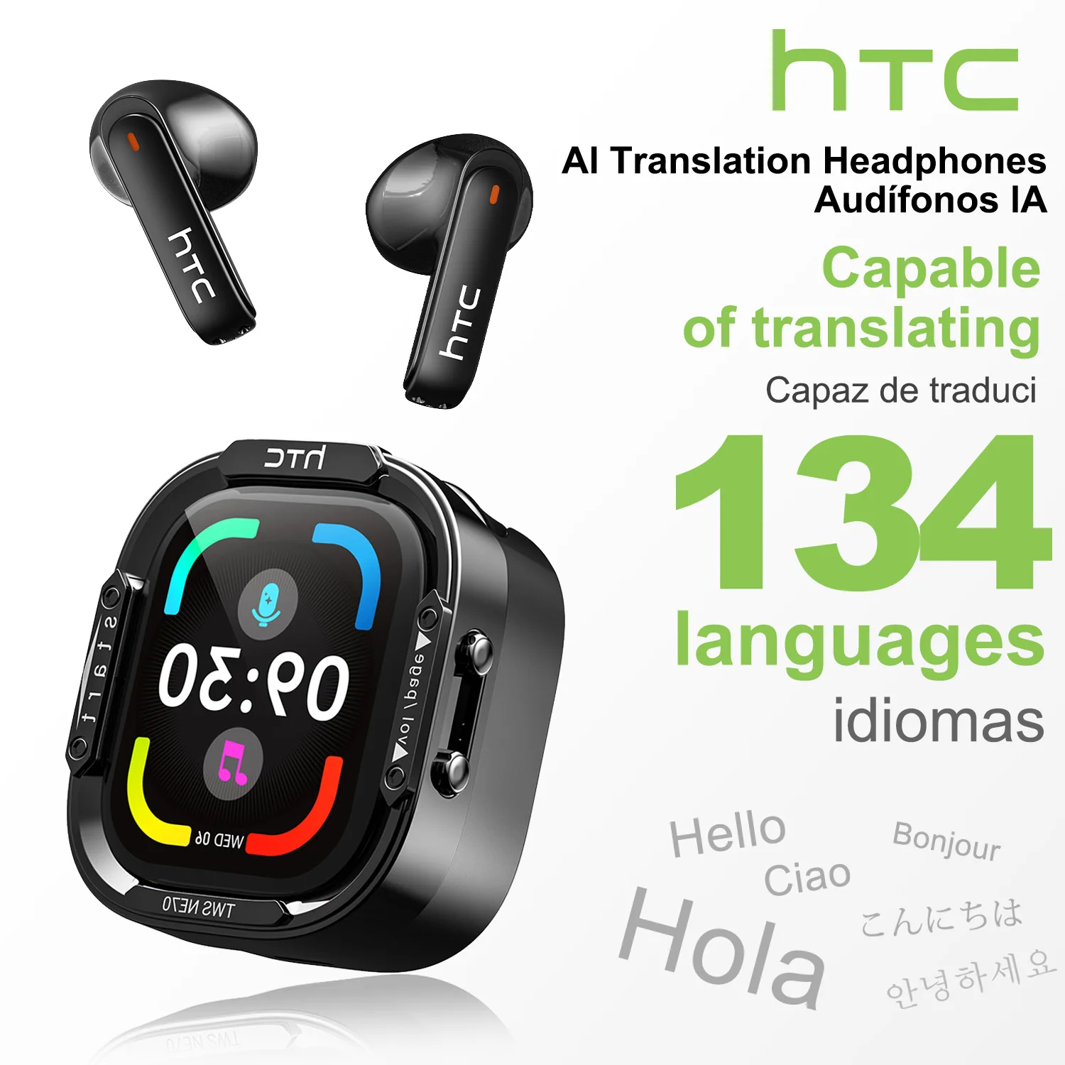 Sleep Mask Headphones Bluetooth - Écouteurs sans fil HTC NE70 Bluetooth