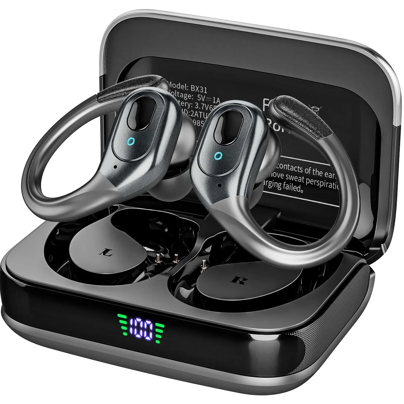 Type C Wired Earphones With Mic - Écouteurs sportifs TWS Bluetooth 6.0 HIFI