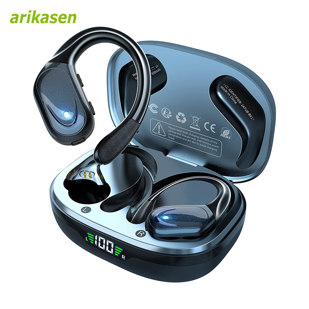 Bone Conduction Running Headphones - Écouteurs sans fil Sport Bluetooth 5.3,
