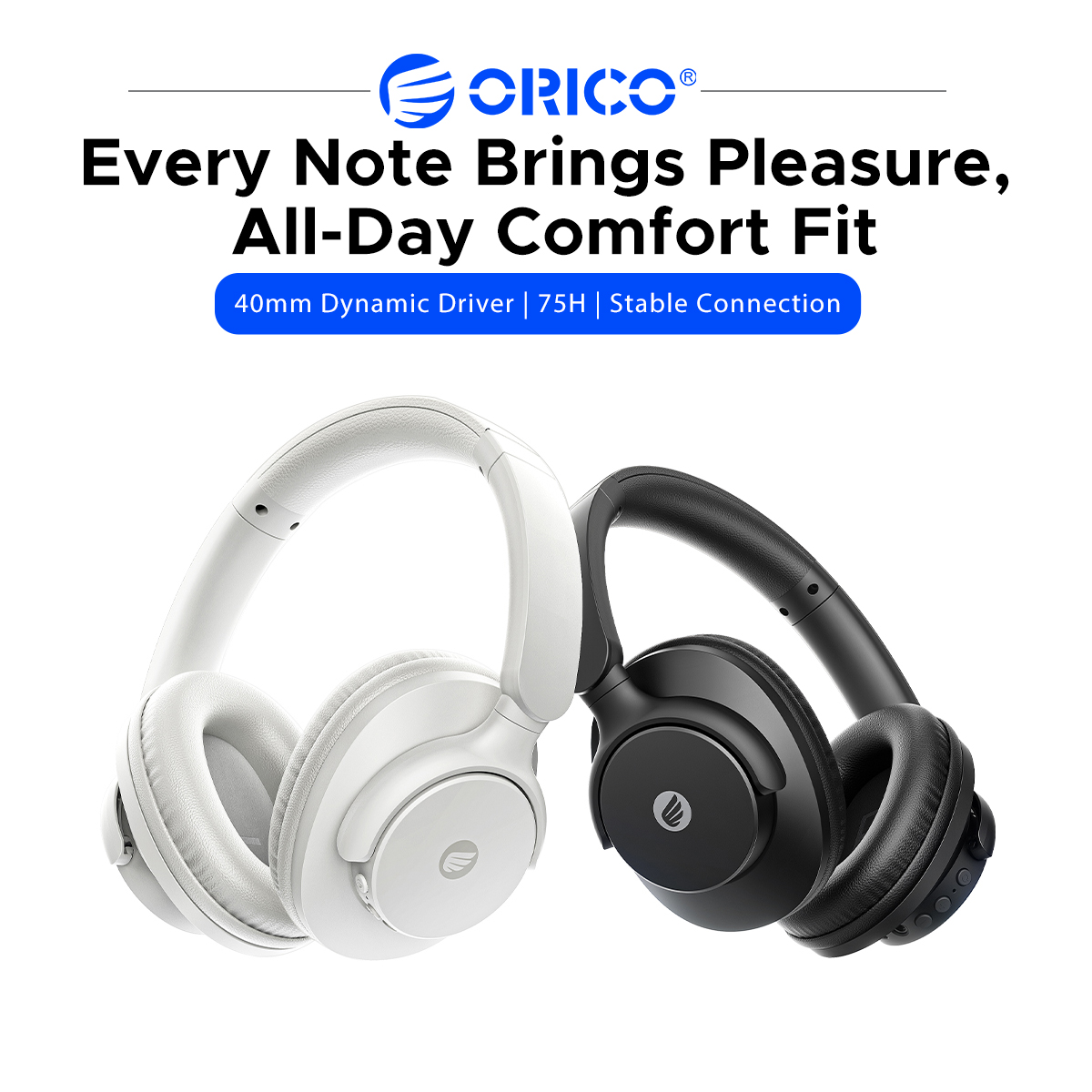 Anc Wireless Over Ear Headphones - Casque Bluetooth sans fil ORICO supra-auriculaire
