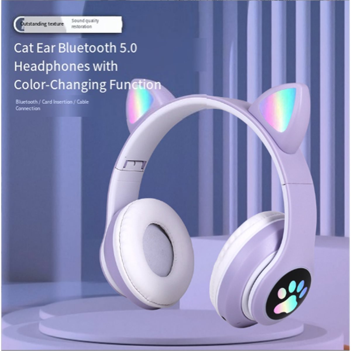 Casque Bluetooth DT90 avec ore - Cat Ear Bluetooth Headset Led avis et prix