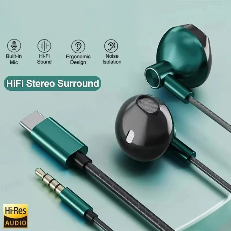 Écouteurs intra-auriculaires f - Type C Wired Earphones With Mic avis et prix