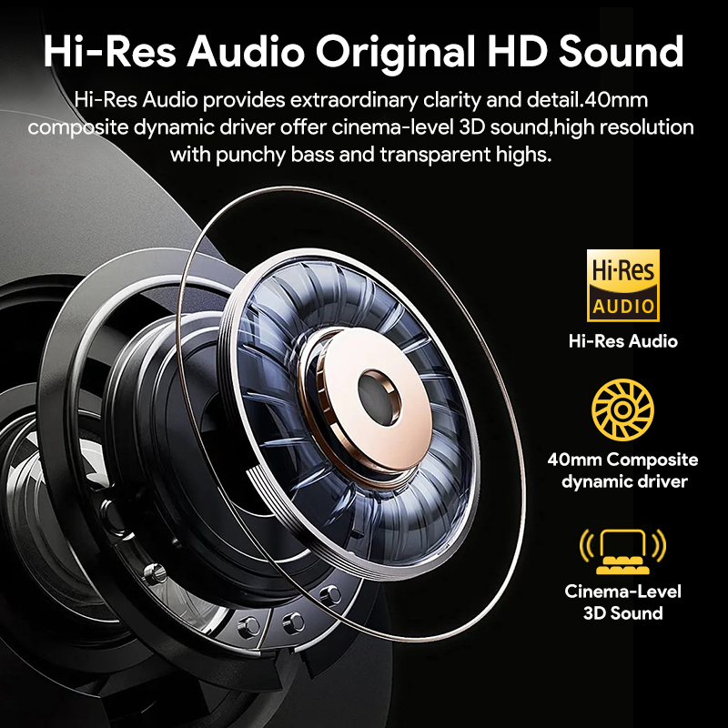 Casque audio sans fil Bluetoot - Anc Wireless Over Ear Headphones avis et prix