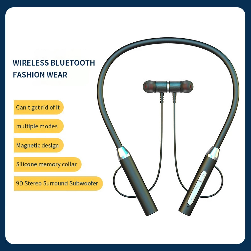 Fone Bluetooth 5.0 tour de cou - Magnetic Neckband Sports Earphones avis et prix