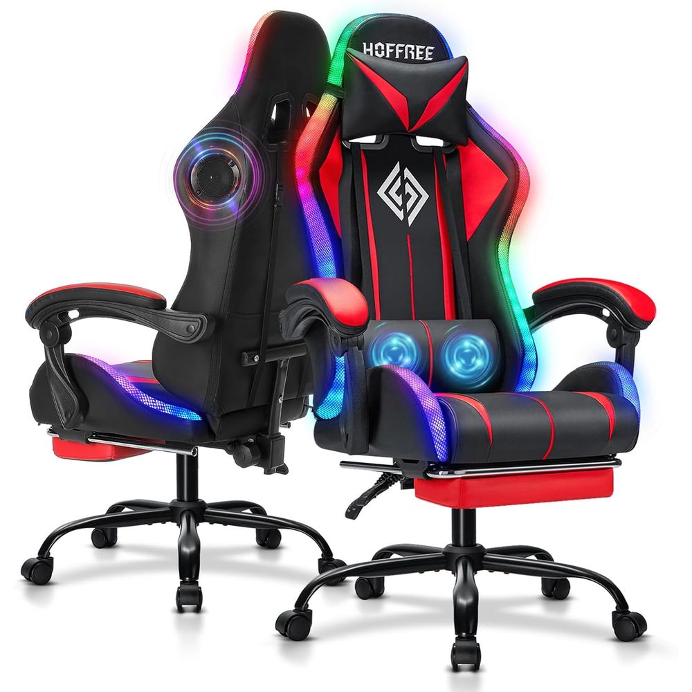 Chaise de jeu RGB avec haut-pa - Speakers avis et prix