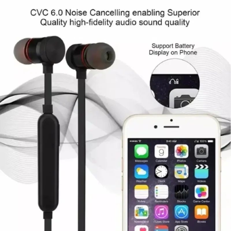 1/2/3/4 écouteurs Bluetooth à  - Magnetic Neckband Sports Earphones avis et prix