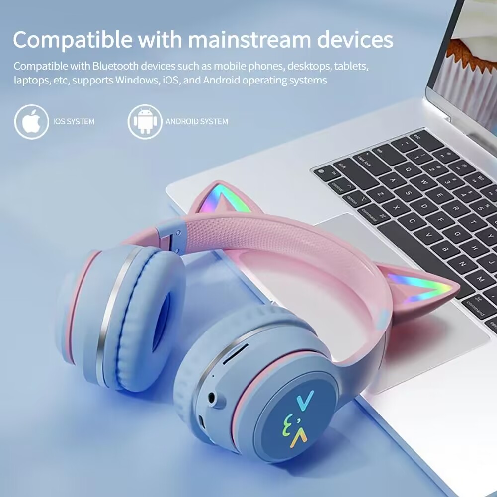 Rvb lueur écouteurs sans fil é - Gaming Headset With Mic Rgb avis et prix
