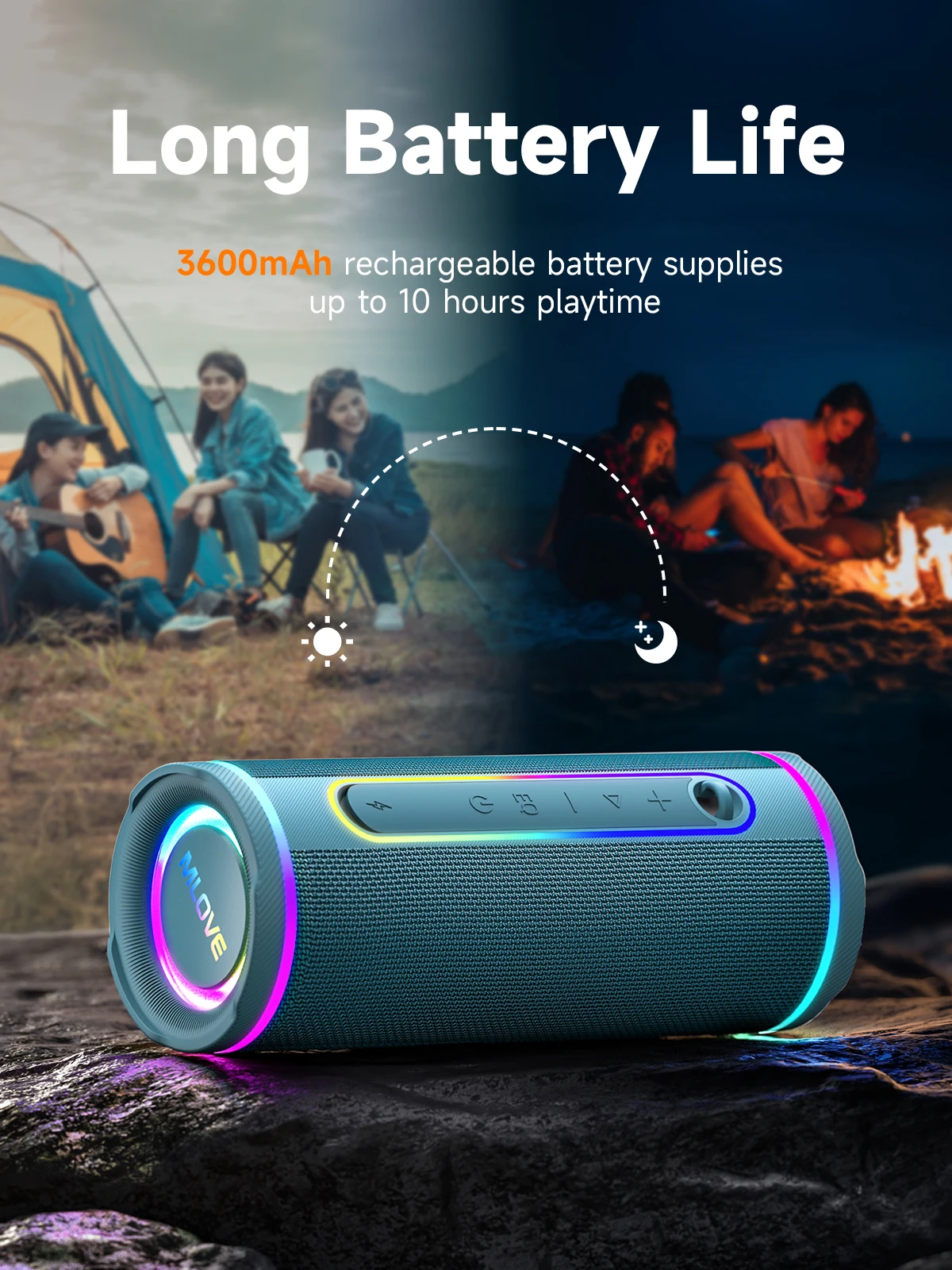 Haut-parleur Bluetooth portabl - Portable Bluetooth Speaker Waterproof Ipx7 avis et prix