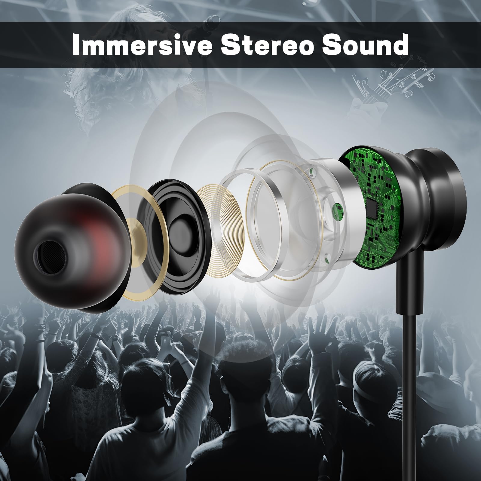 Écouteurs filaires de Type C,  - Type C Wired Earphones With Mic avis et prix