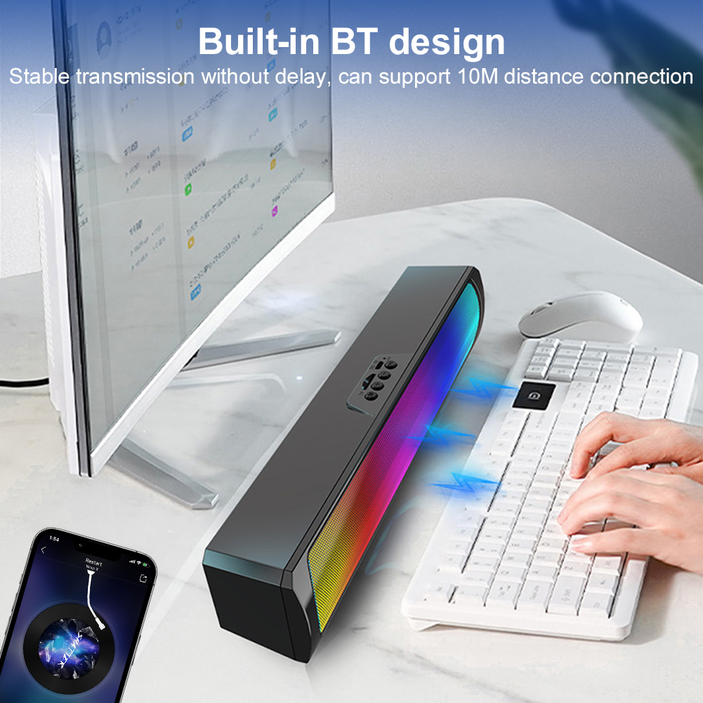 Barre de son portable pour ord - Rgb Computer Soundbar For Pc avis et prix
