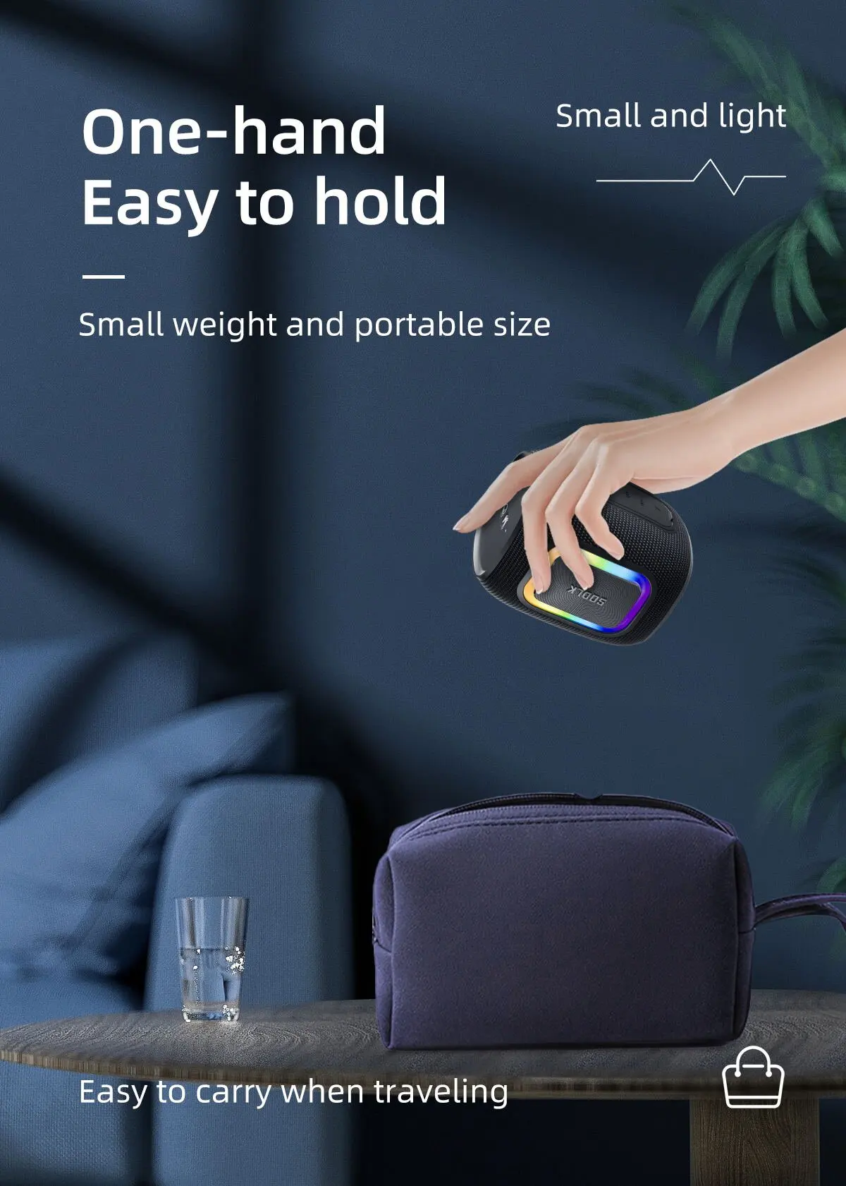 SODLK T26 Mini Enceinte Blueto - Portable Bluetooth Speaker Waterproof Ipx7 avis et prix